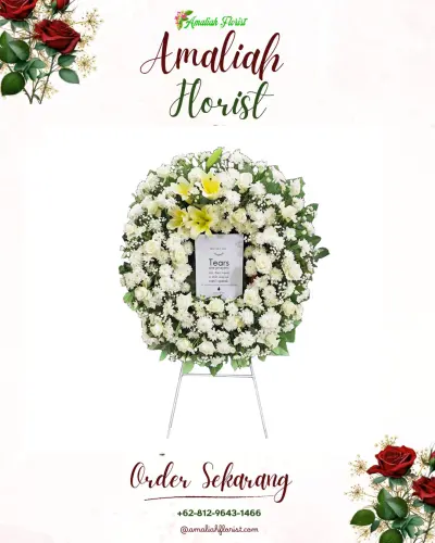 Krans Bunga Duka Cita di Karawaci Baru